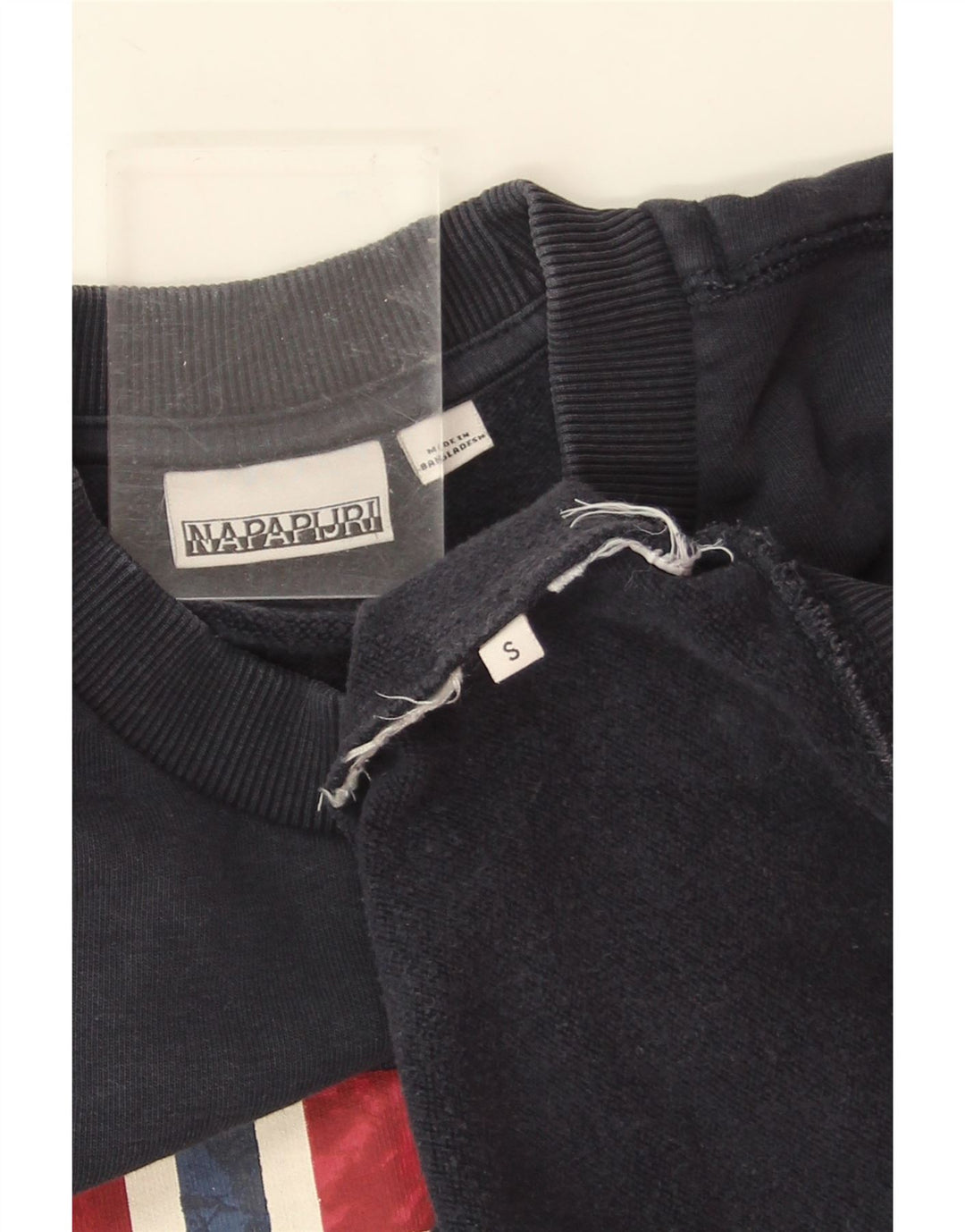 Napapijri Mens Graphic Sweatshirt Jumper Small Navy Blue