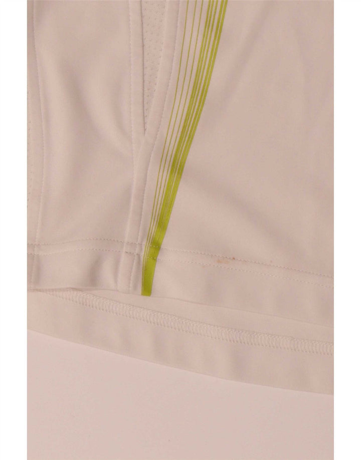 Adidas Boys Climacool T-Shirt Top 13-14 Years White Colourblock Polyester