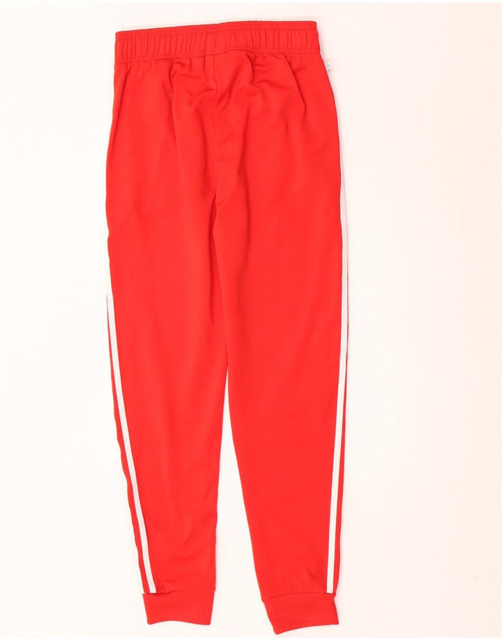Adidas Boys Tracksuit Trousers Joggers 13-14 Years  Red Polyester