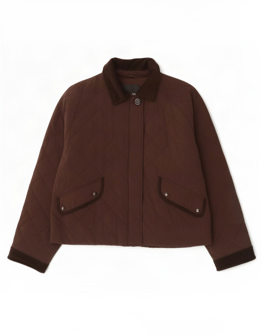 Massimo Dutti Женская стеганая куртка оверсайз UK 10 маленький коричневый полиэстер
