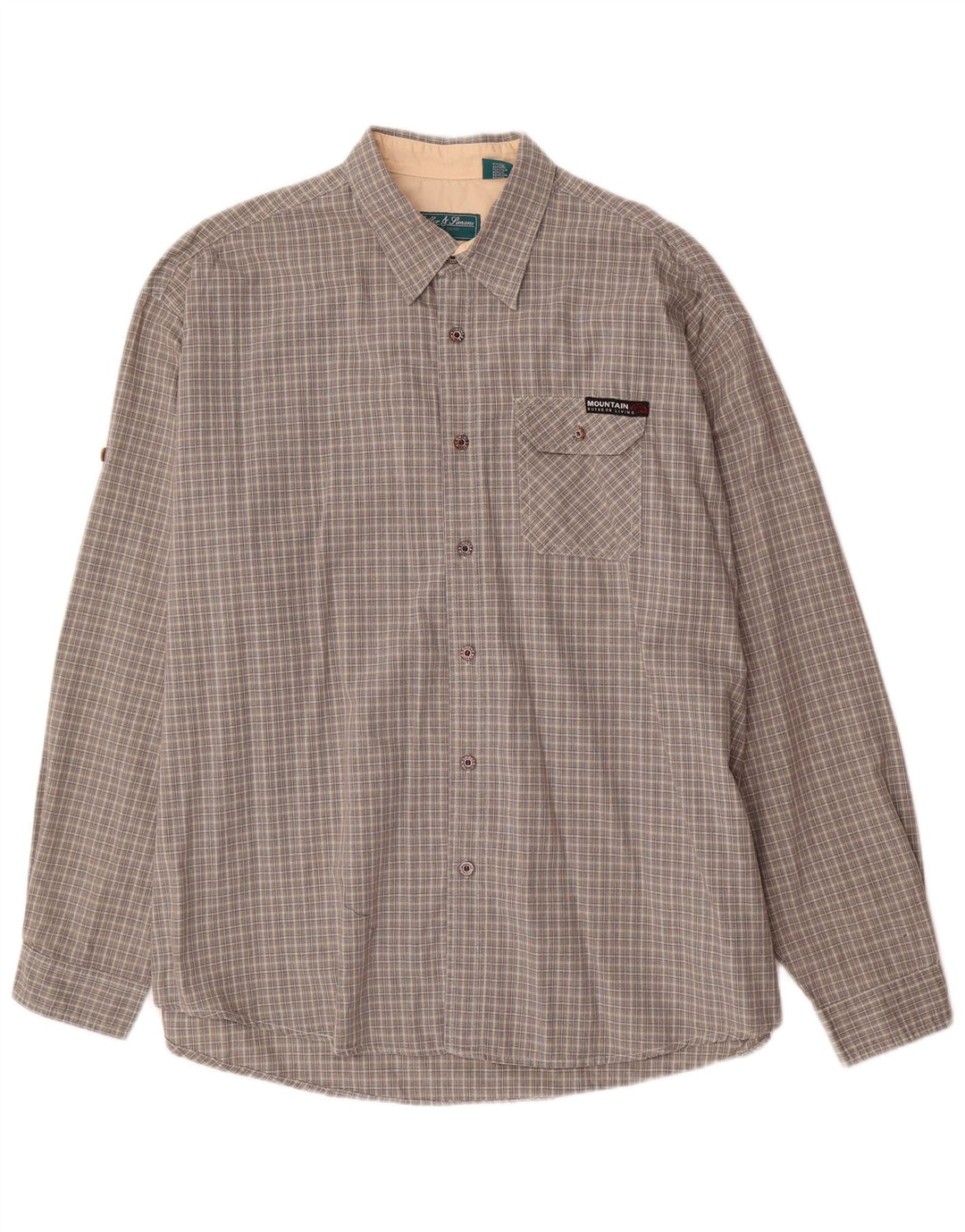 Miller & Simons Mens Shirt 2XL Grey Check Cotton