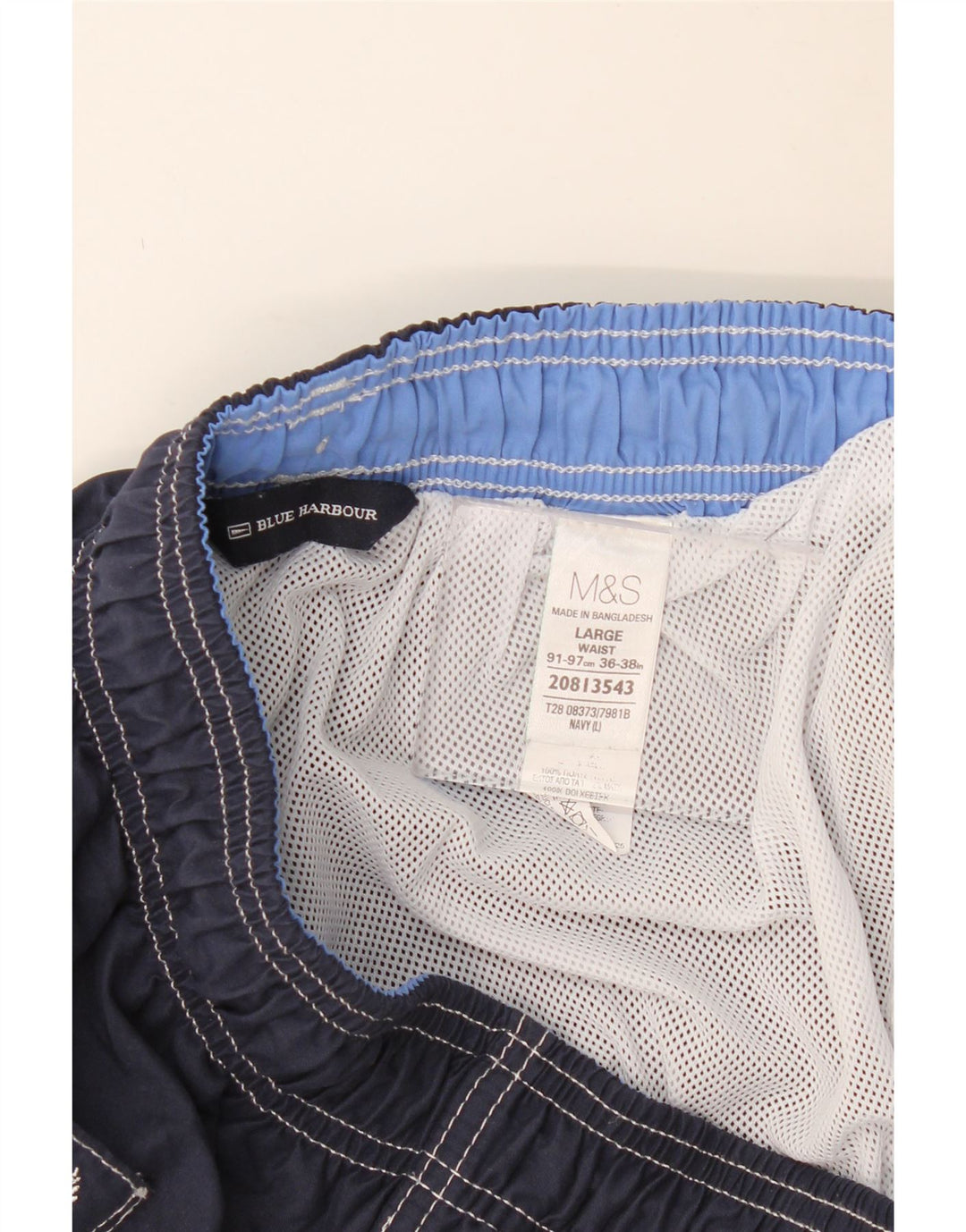 MARKS & SPENCER Mens Blue Harbour Swimming Shorts Large  Navy Blue