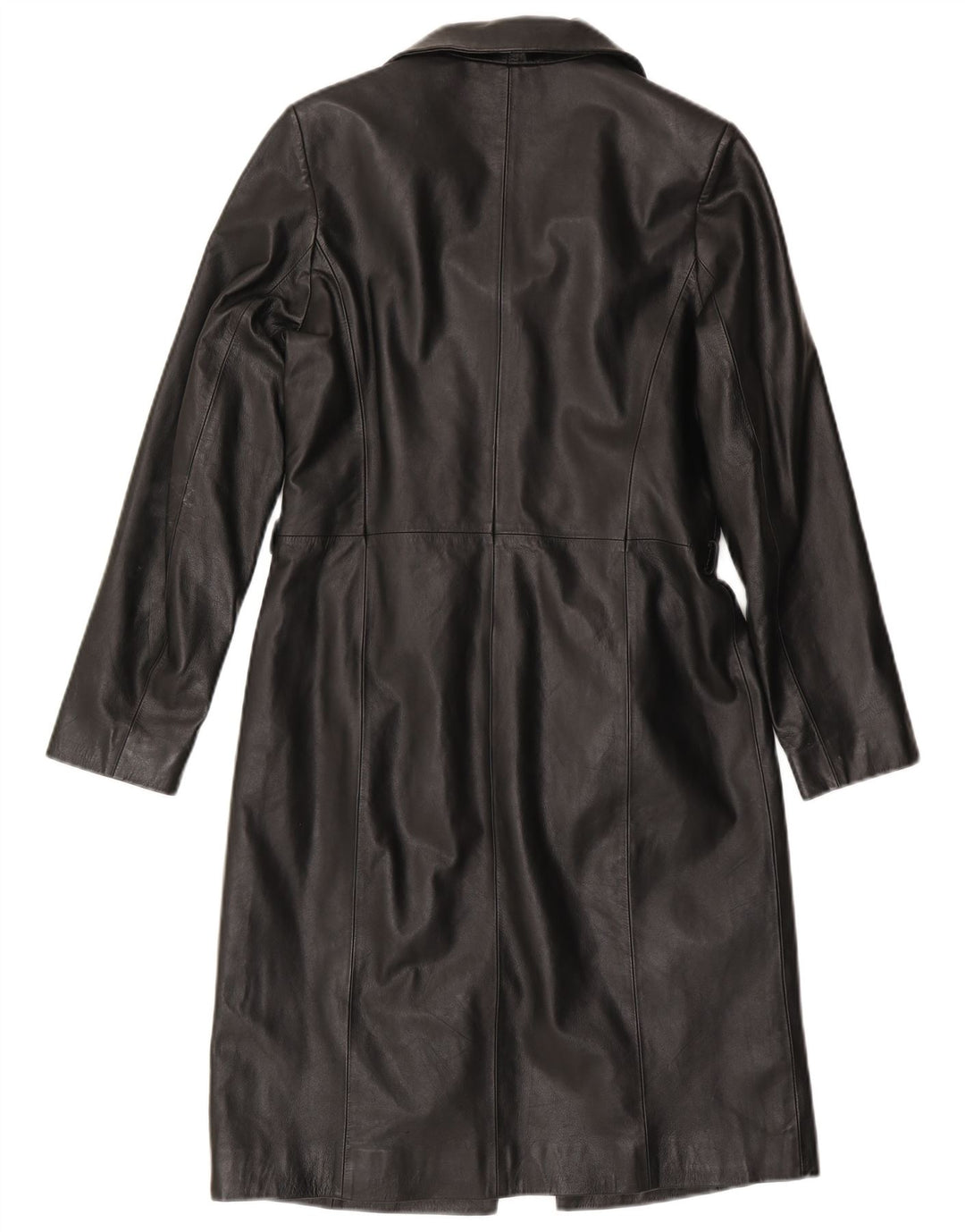 Cofi Womens Leather Coat UK 12 Medium Black Leather