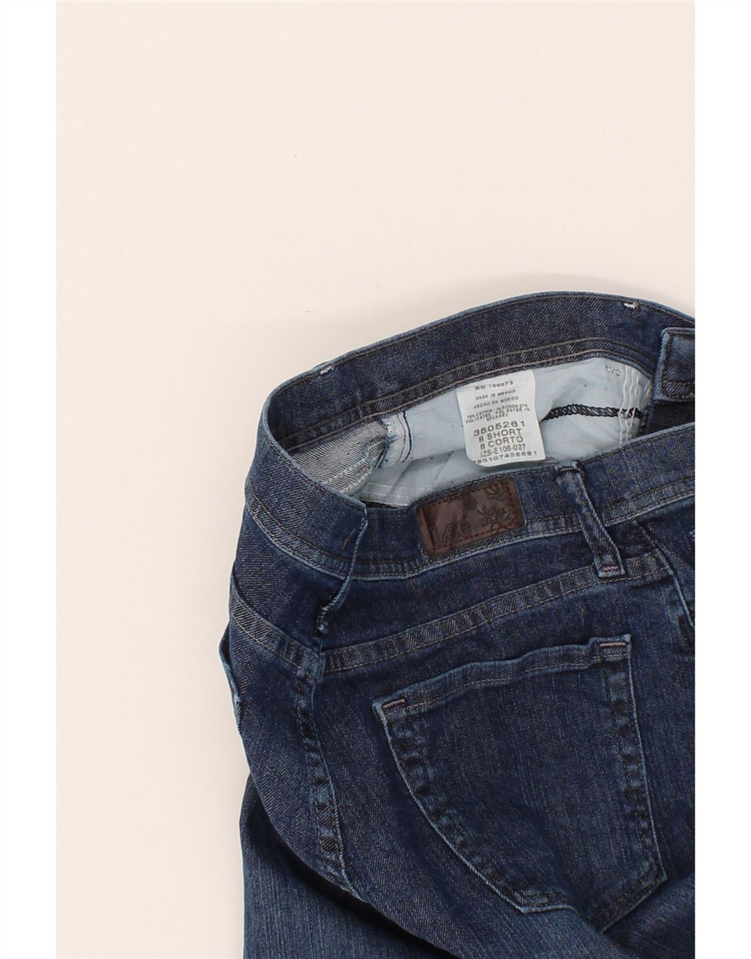 LEE Womens Classic Fit Straight Jeans US 8 Medium W27 L29  Navy Blue Vintage Lee and Second-Hand Lee from Messina Hembry 