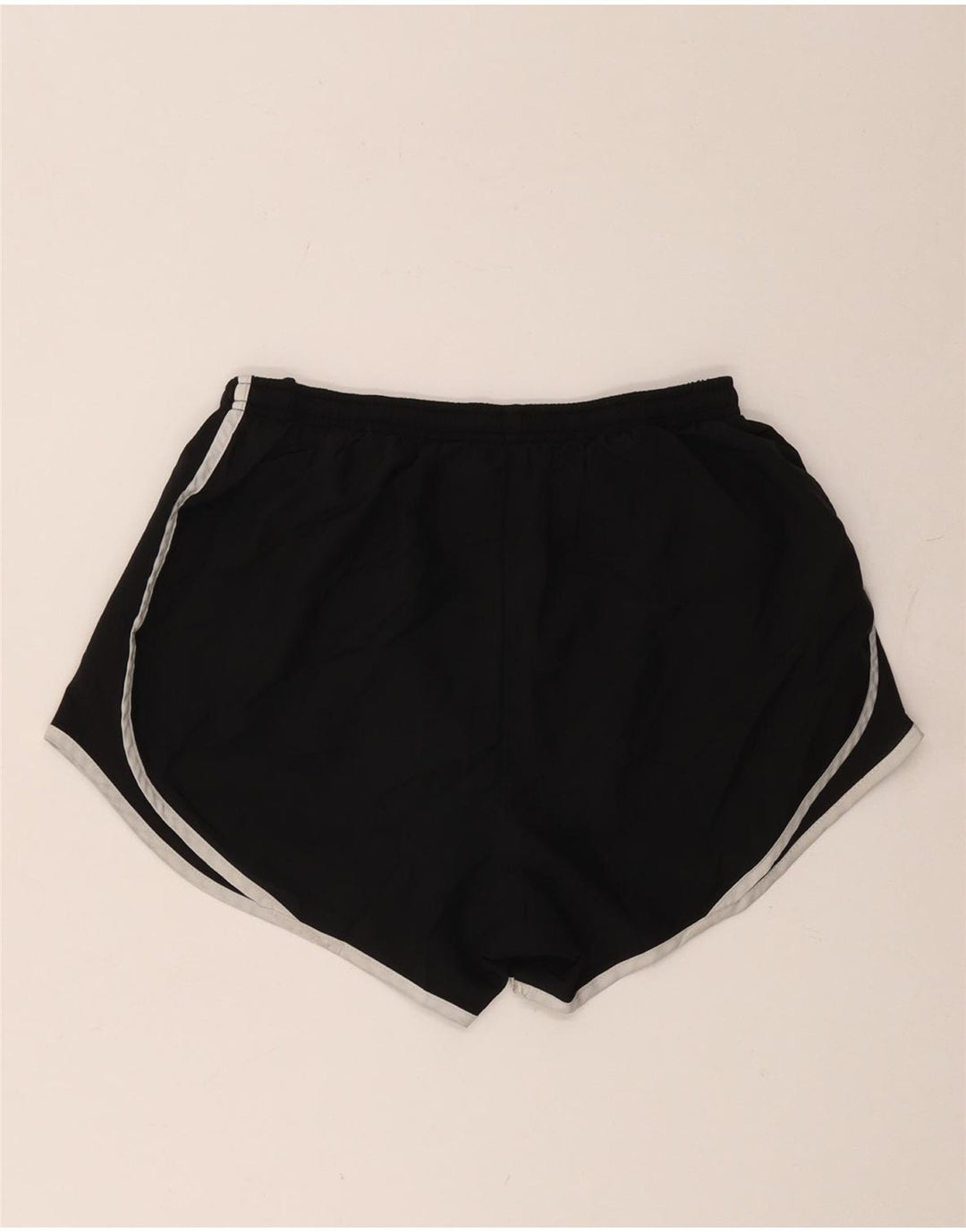 NIKE Womens Dri Fit Sport Shorts UK 14 Medium Black Polyester