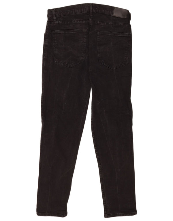 Zara Mens Slim Jeans EU 44 Grande W34 L29 Algodón Negro