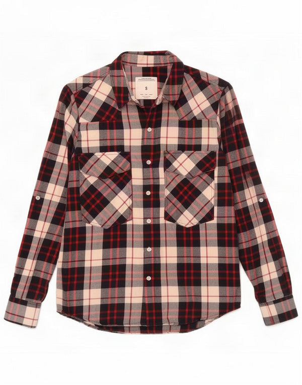 Camicia in flanella da donna Zara UK 10 Small White Check