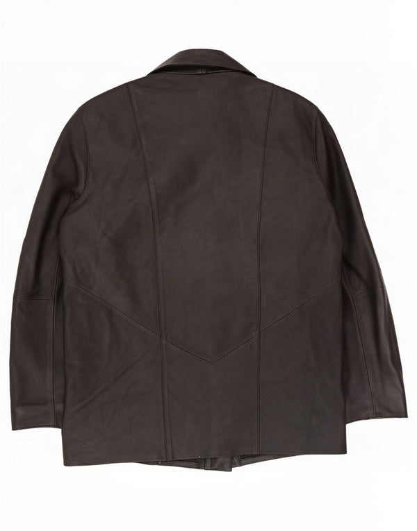 Helium Womens Leather Jacket UK 16 Large Black