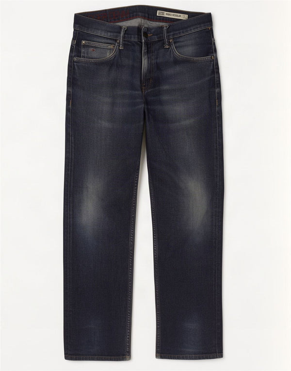 Tommy Hilfiger Herre Ryder Regular Straight Jeans W33 L30 Marineblå Bomuld
