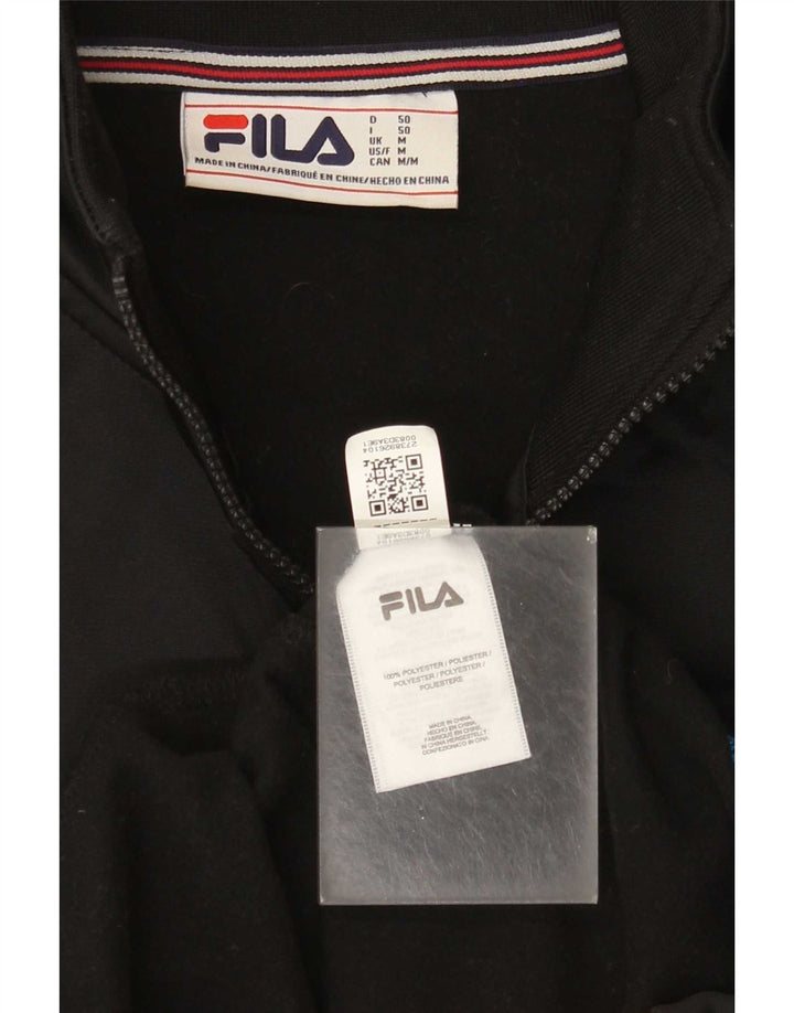 Fila Herre grafisk træningsdragt Topjakke Medium Sort Colourblock Polyester