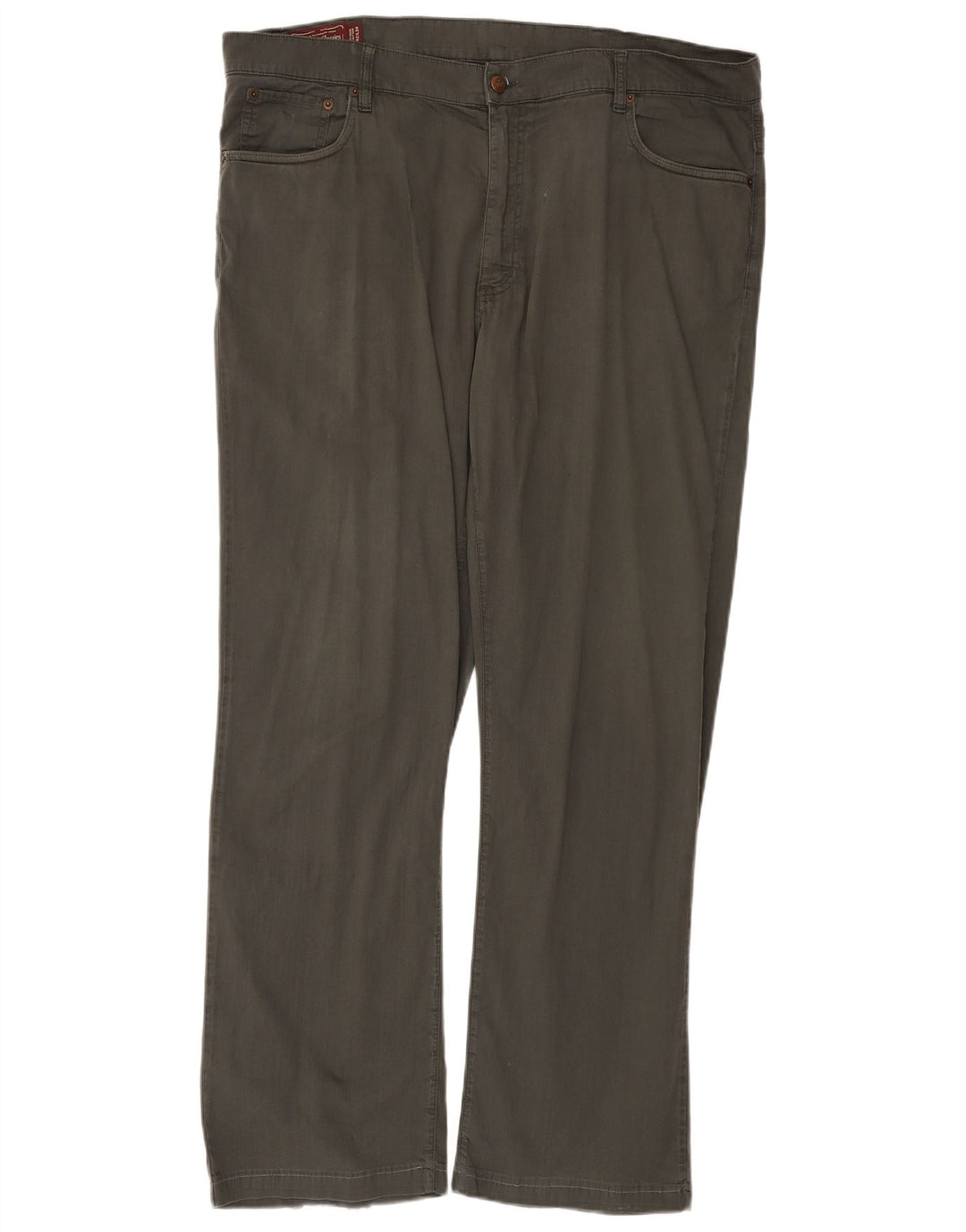 MARLBORO CLASSICS Calça masculina reta casual W42 L34 algodão cinza