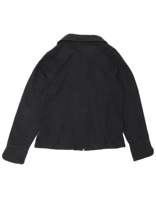 Giubbotto bomber da donna Marks & Spencer UK 14 cotone nero medio