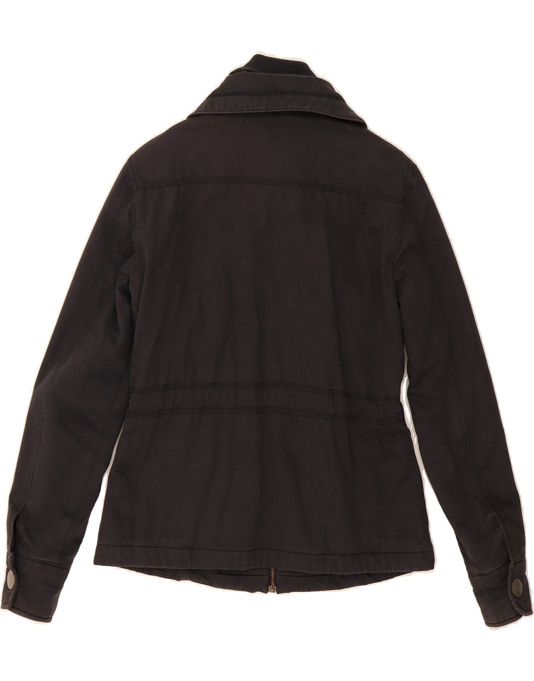 ADIDAS Womens Utility Jacket EU 38 Small Black Cotton Vintage Adidas and Second-Hand Adidas from Messina Hembry 