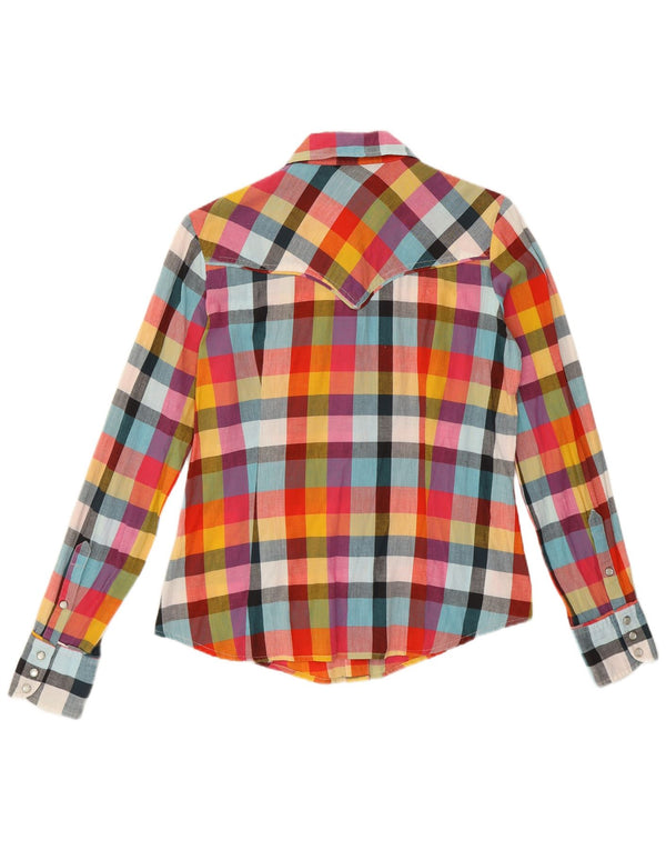 Camicia da donna Marlboro Classics IT 42 Cotone a quadri multicolore medio