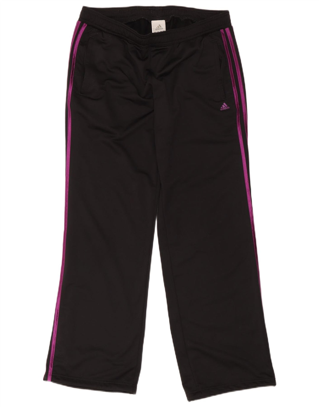 Pantaloni da tuta da donna Adidas UK 12/14 Medium Nero Poliestere
