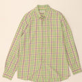 VOTUM JACQUES BRITT Mens Shirt Size 16/41 Large Green Check Vintage Votum Jacques Britt and Second-Hand Votum Jacques Britt from Messina Hembry 