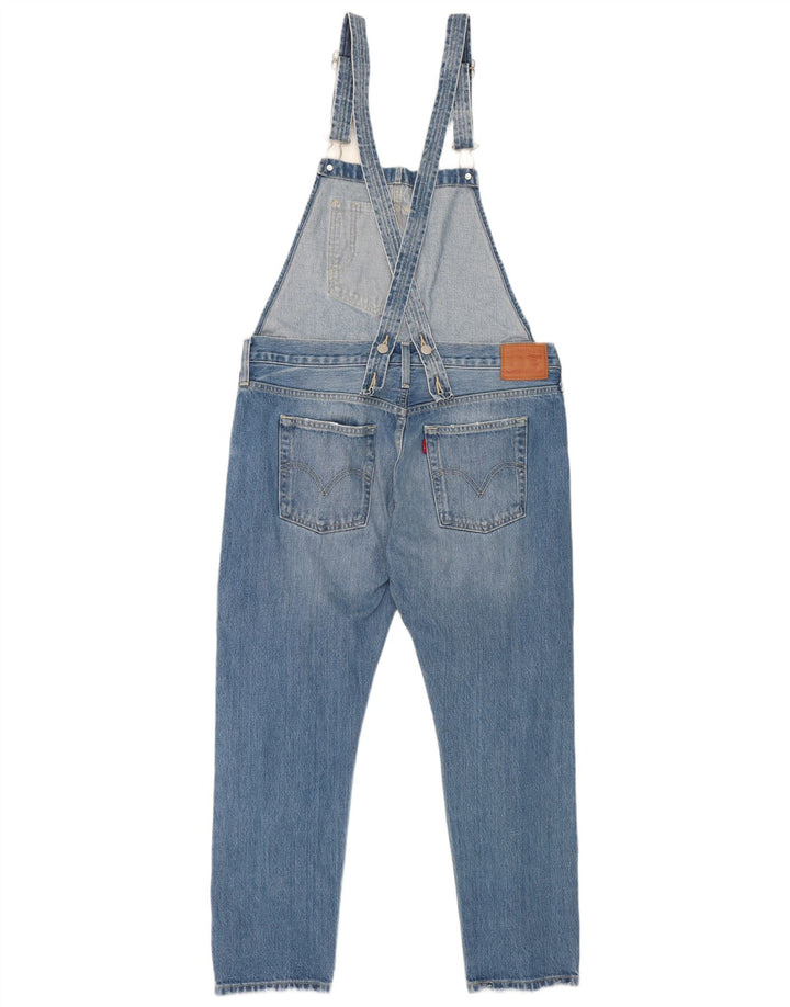 Damskie ogrodniczki Levi's w trudnej sytuacji, proste dżinsy, średnie W36 L27 niebieskie