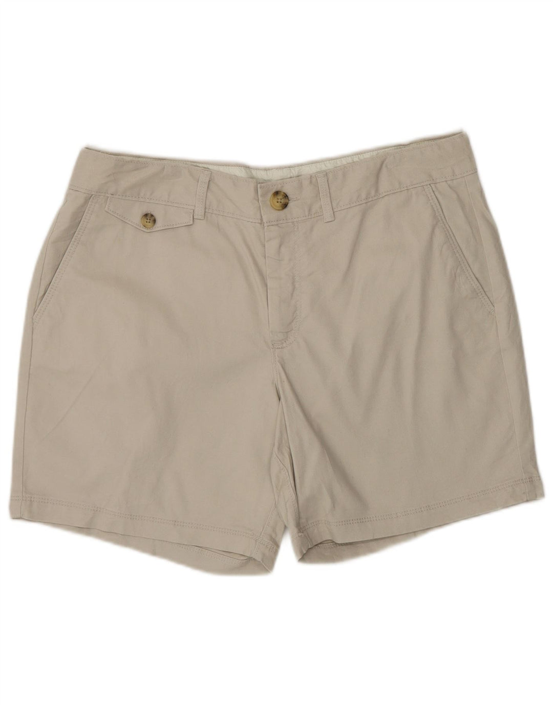 DOCKERS Womens Chino Shorts US 12 Large W33 Grey Cotton