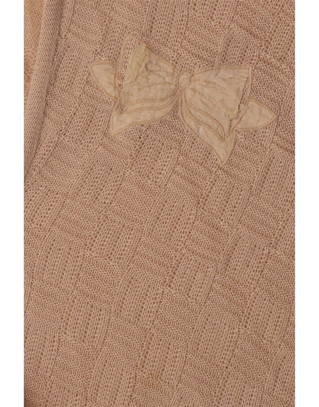 Suéter feminino C&A Batwing com decote em V UE 42 grande bege acrílico