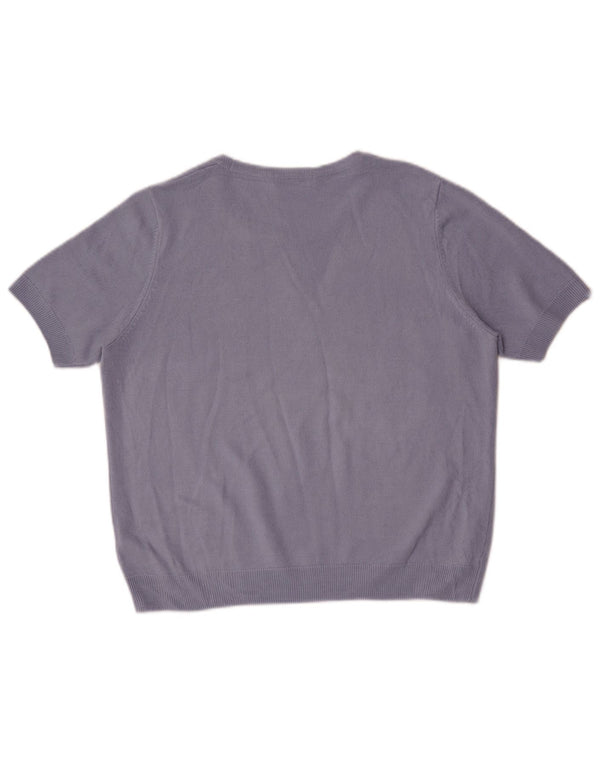 Pulover pentru femei Marks & Spencer cu gât cu barca UK 14 Large Blue