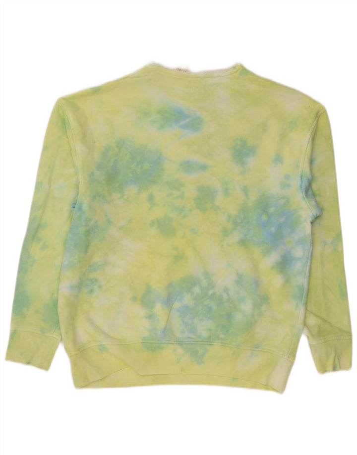 Levi's Mens Relaxed Graphic Sweatshirt Jumper Medium Green Tie Dye Cotton