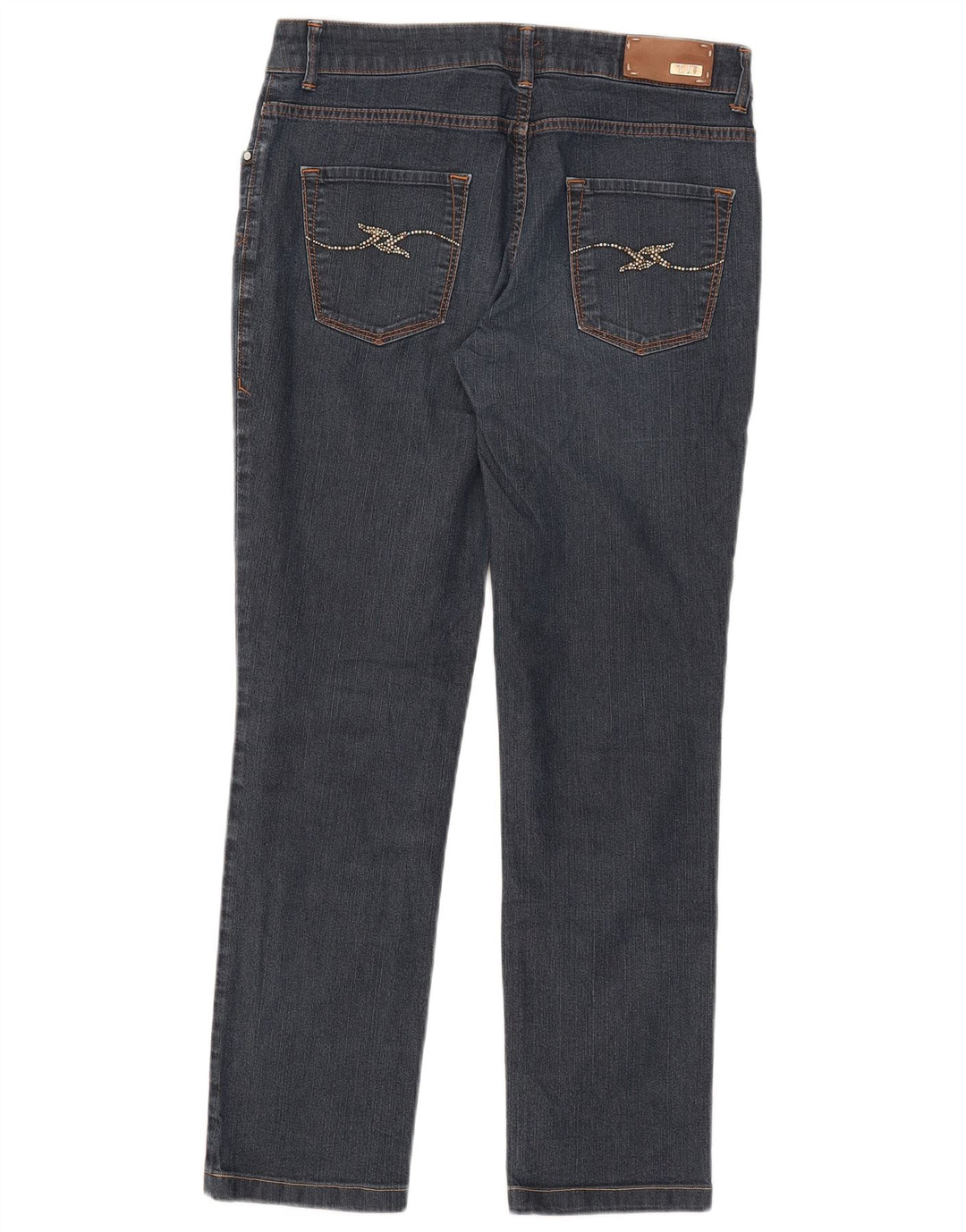 Trussardi Womens Slim Jeans W28 L28 Blue Cotton