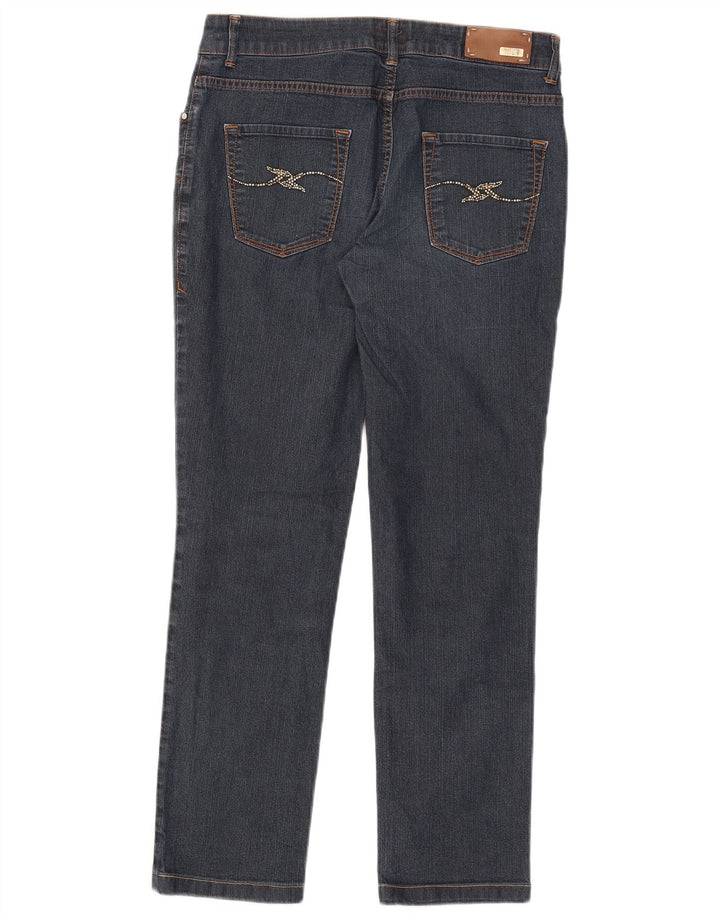 Trussardi Womens Slim Jeans W28 L28 Blue Cotton