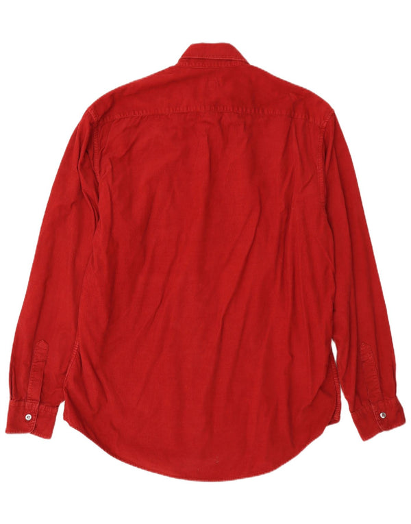 Koszula sztruksowa Trussardi Jeans XL, czerwona, bawełniana