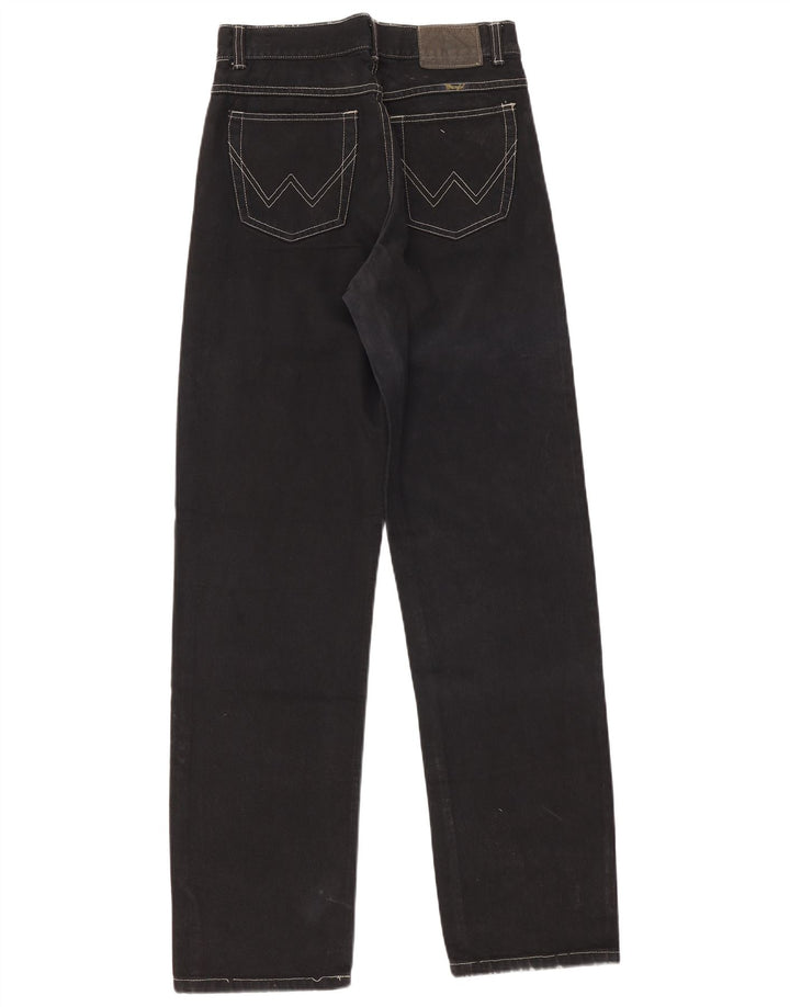 Wrangler Mens Straight Jeans W34 L34 Black Cotton