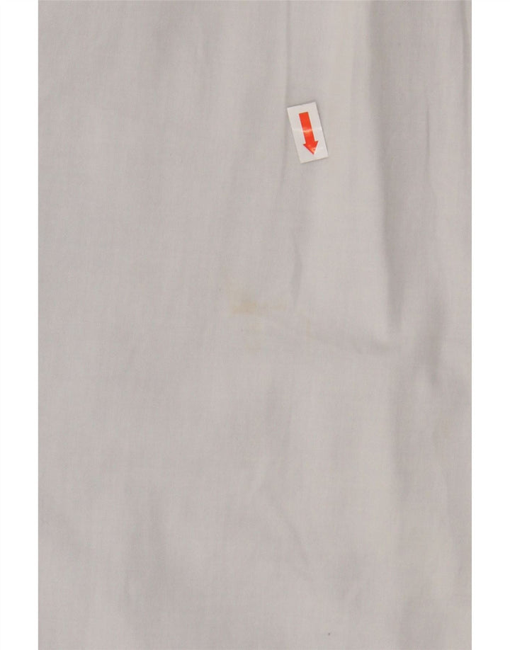 ALL SAINTS Mens Short Sleeve Shirt Large Blue Cotton