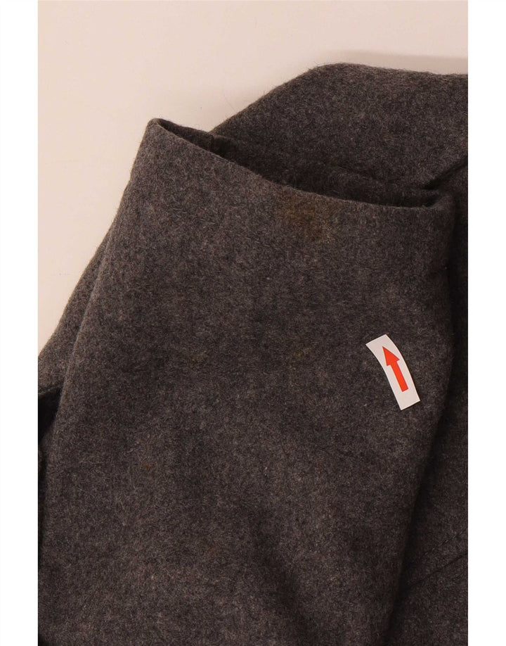 John Rocha Chaquetón para hombre UK 38 Lana gris medio