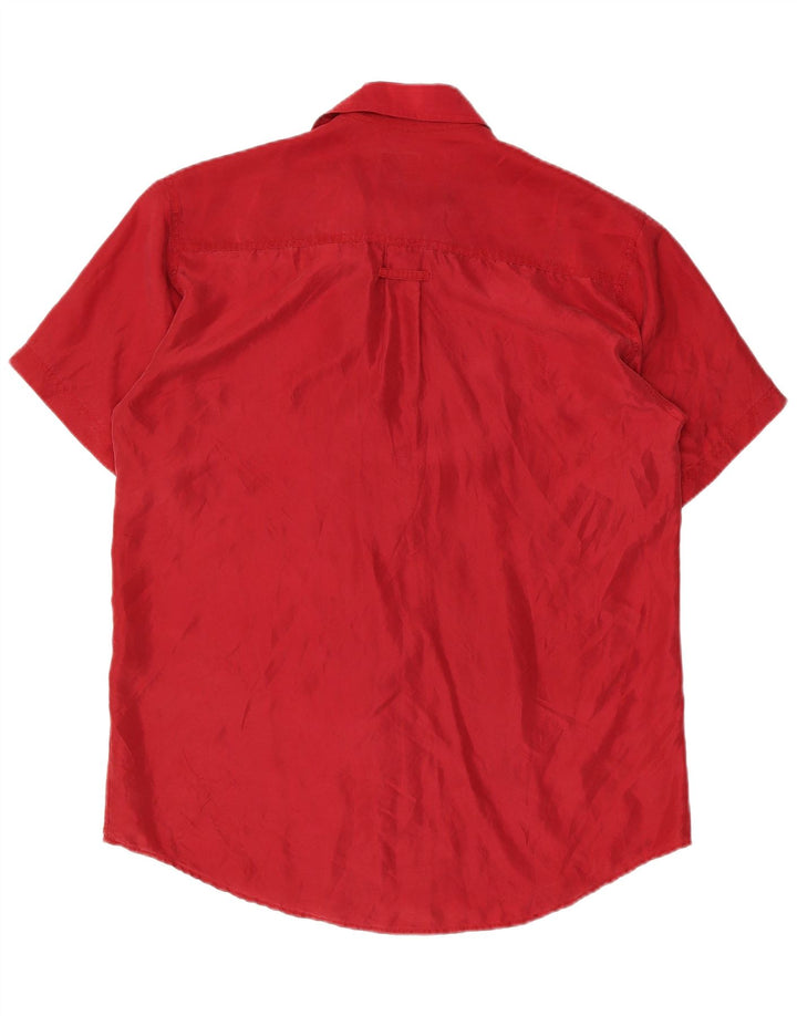 James Dillon Mens Short Sleeve Shirt Small Red