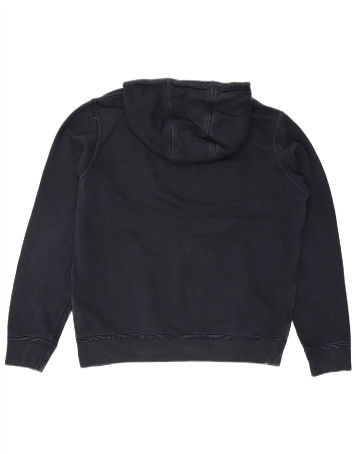 Nike Mens Hoodie Jumper Large Navy Blue Cotton