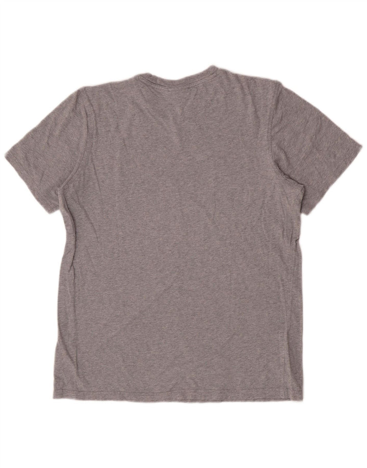 Adidas Mens Graphic T-Shirt Top Medium Grey Cotton
