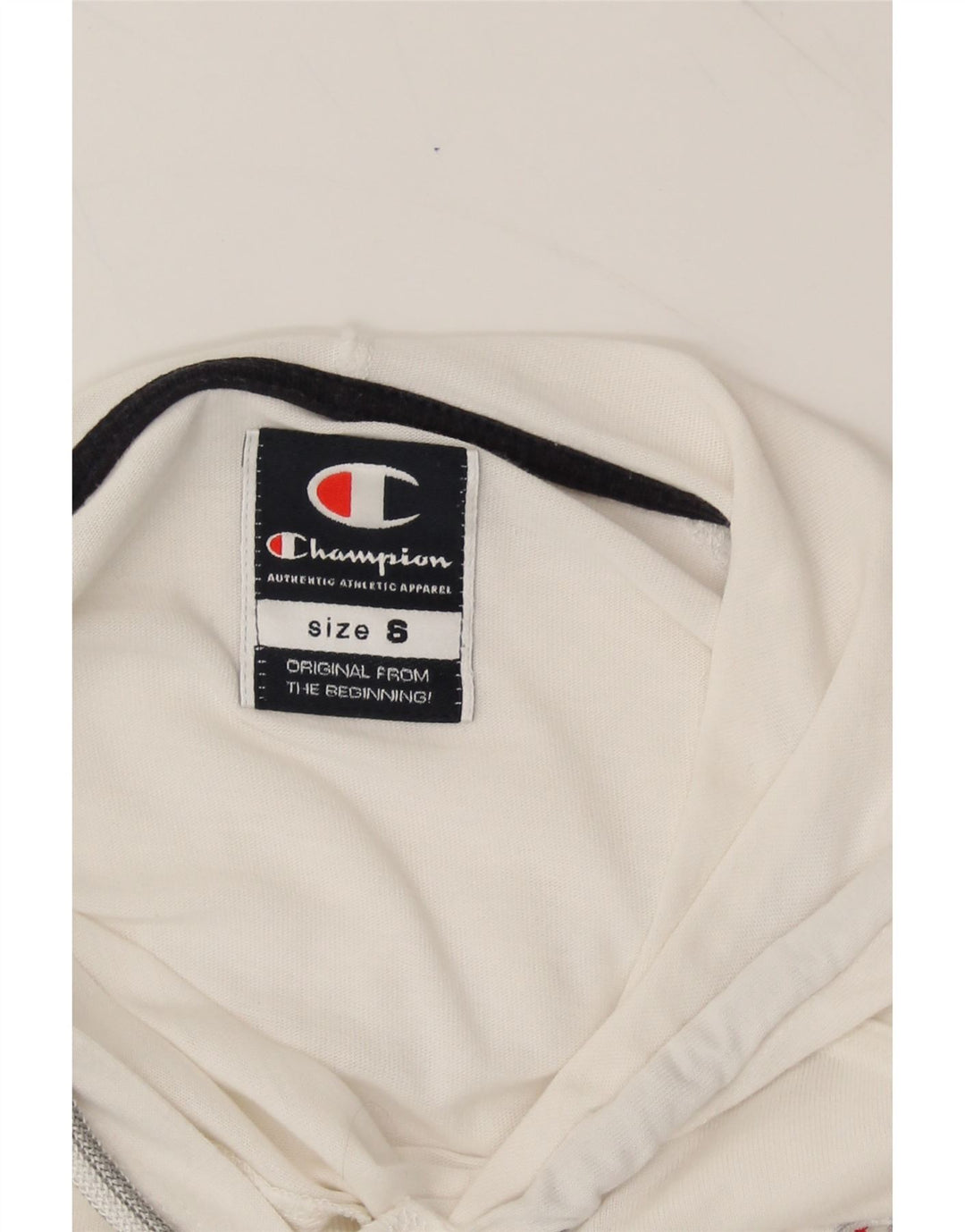 CHAMPION Mens Hoodie Jumper Small White Cotton Vintage Champion and Second-Hand Champion from Messina Hembry 