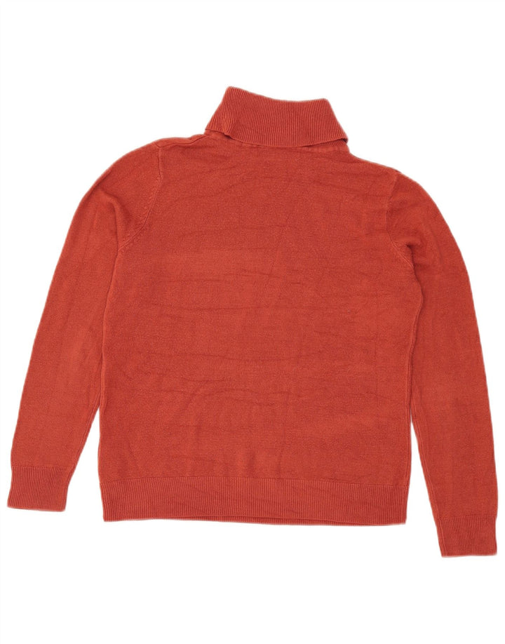 Marks & Spencer Womens Roll Neck Jumper Sweater UK 10 Small Burgundy