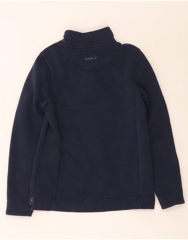 Crew Clothing Γυναικεία φούτερ με λαιμό με κουμπιά Jumper UK 12 Medium Navy Blue