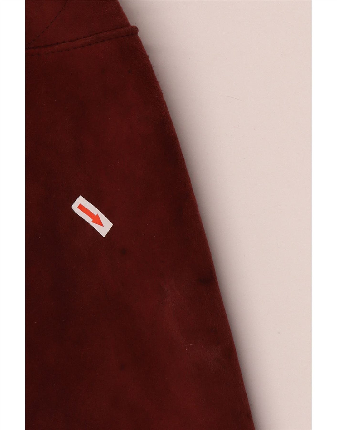 veste en peau de mouton femme vintage IT 42 Shearling bordeaux moyen