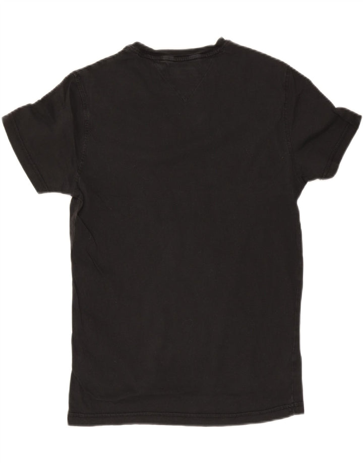 Tommy Hilfiger Mens T-Shirt Top Small Black Cotton