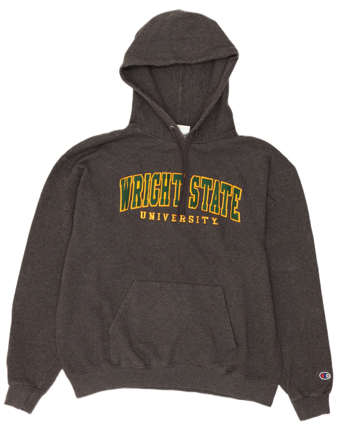 Champion Pull à capuche graphique Wright State University pour homme, grand gris