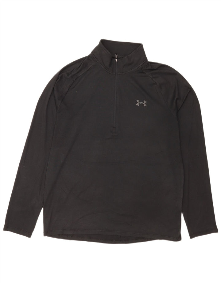 Ανδρική φόρμα πουλόβερ με φερμουάρ Under Armour Top Medium Black