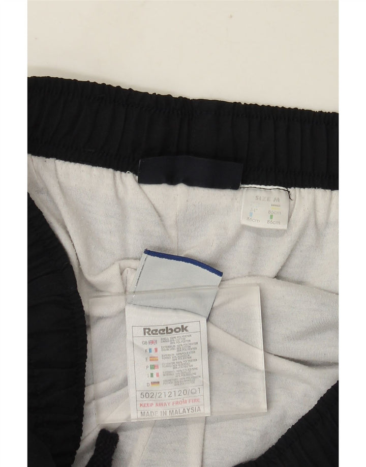 Reebok Mens Tracksuit Trousers Medium  Navy Blue Polyester