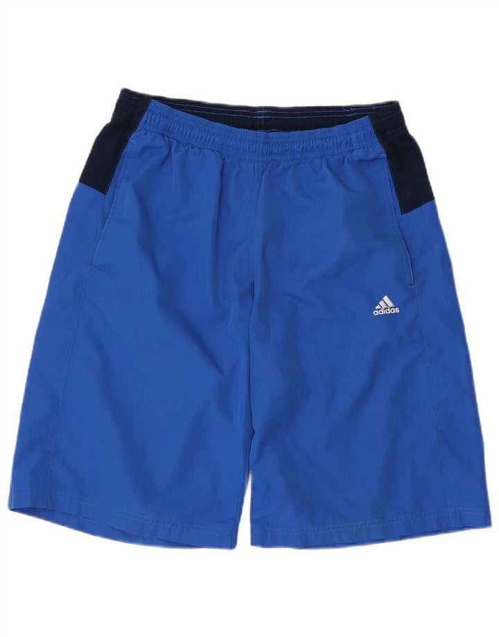 Adidas Mens Sport Shorts Medium  Blue Colourblock Polyester