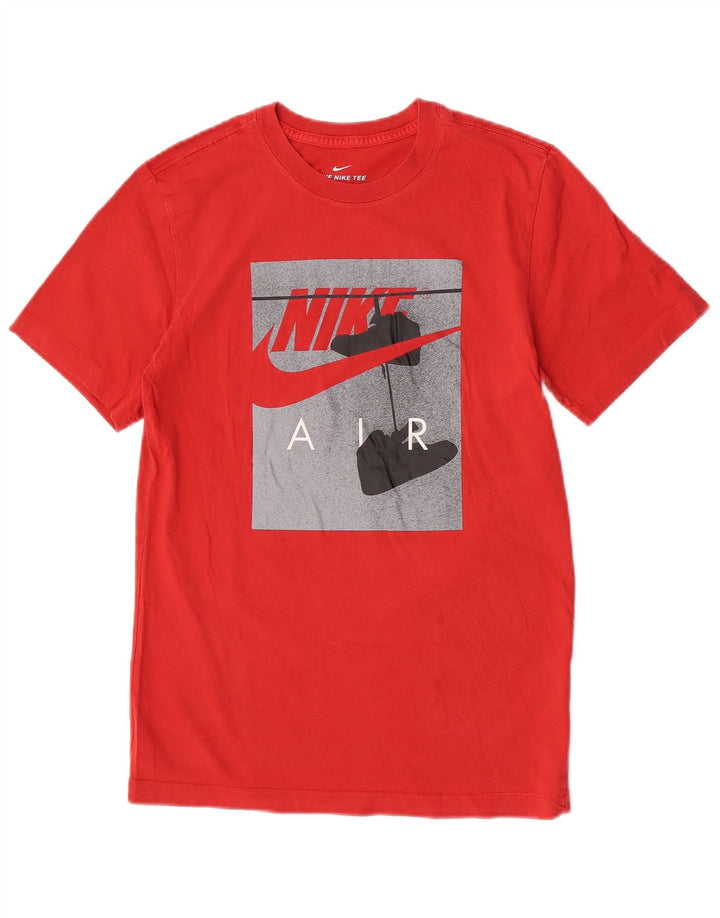 Nike Mens Graphic T-Shirt Top Small Red Cotton