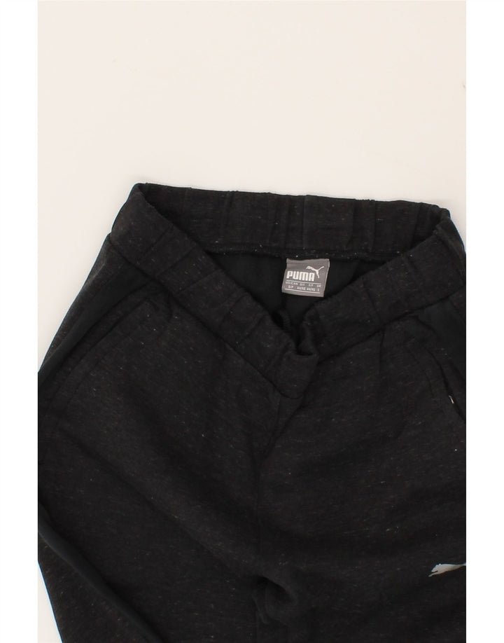 PUMA Mens Tracksuit Trousers Joggers Small  Black Flecked Polyester Vintage Puma and Second-Hand Puma from Messina Hembry 