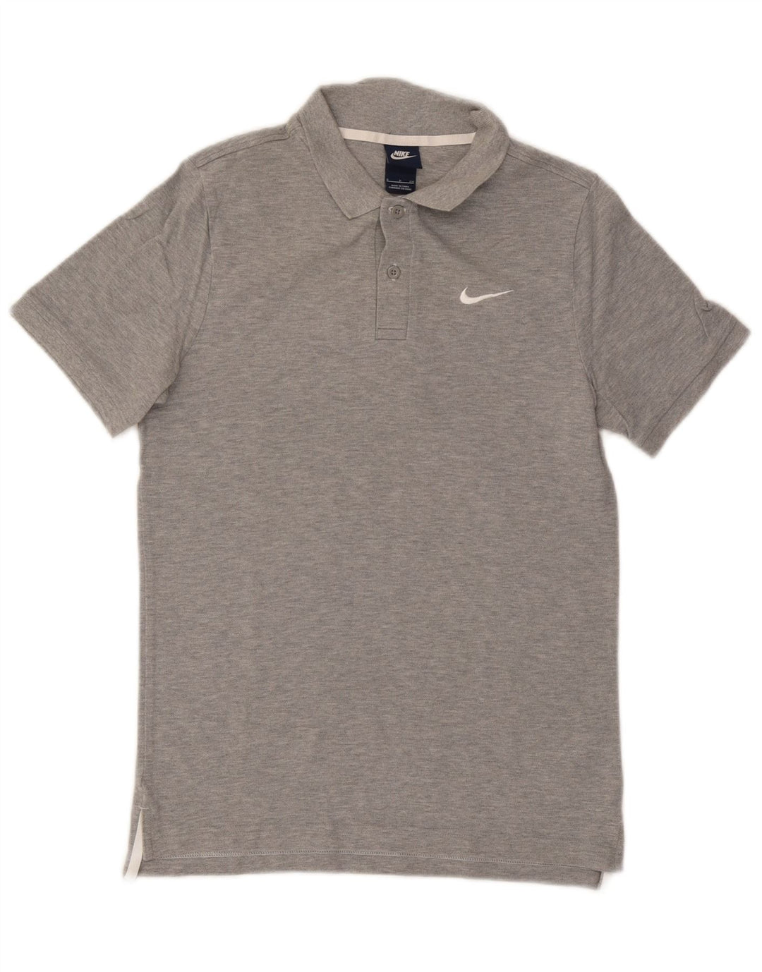 Nike Mens Polo Shirt Small Grey Flecked Cotton
