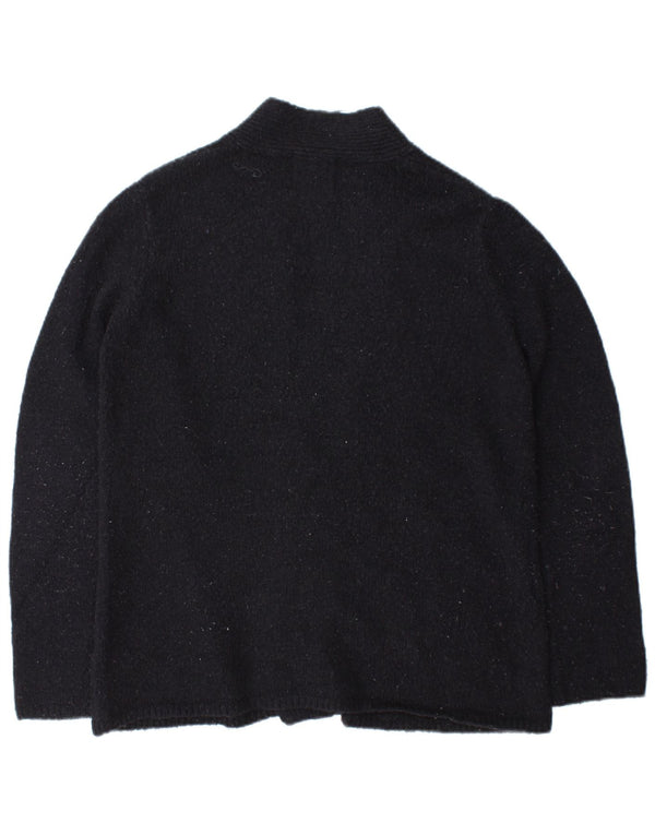 Zara Womens Open Cardigan Sweater UK 14 Medium Navy Blue