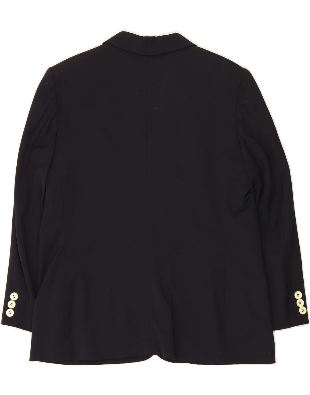 LUISA SPAGNOLI Womens 2 Button Blazer Jacket IT 50 XL Navy Blue Wool Vintage Luisa Spagnoli and Second-Hand Luisa Spagnoli from Messina Hembry 