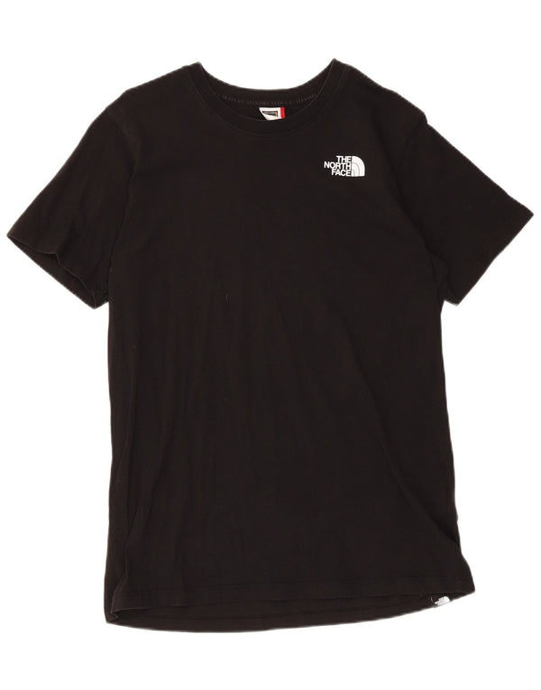 The North Face Womens Graphic T-Shirt Top UK 12 Medium Black Cotton