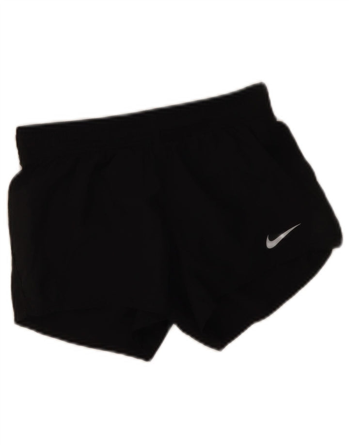 Pantaloni scurți sport obișnuiți pentru femei Nike XS poliester negru